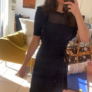 Scotch and soda knit dress navy blue